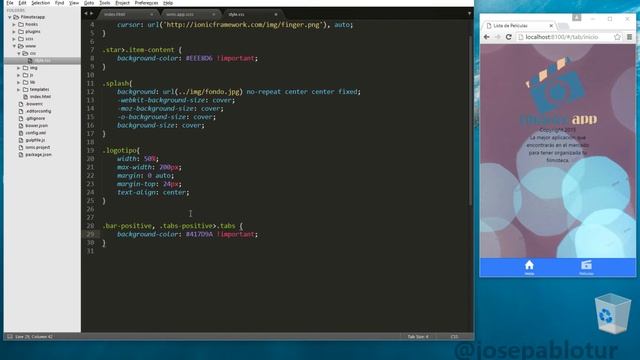 25 - Curso Ionic - Apariencia: CSS y SASS смотреть онлайн