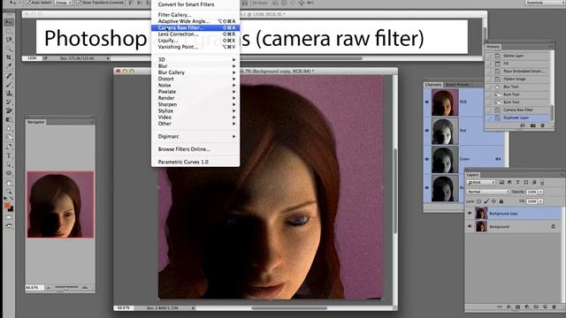 Add grain texture Photoshop смотреть онлайн