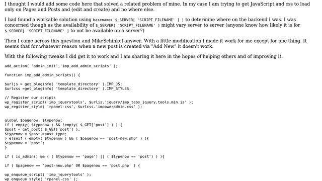 Wordpress: Loading External Scripts in Admin but ONLY for a Specific Post Type? (7 Solutions!!) смотреть онлайн