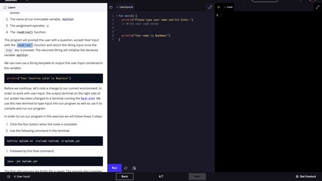 3. Using Text Variables - Learn Kotlin - Codecademy смотреть онлайн