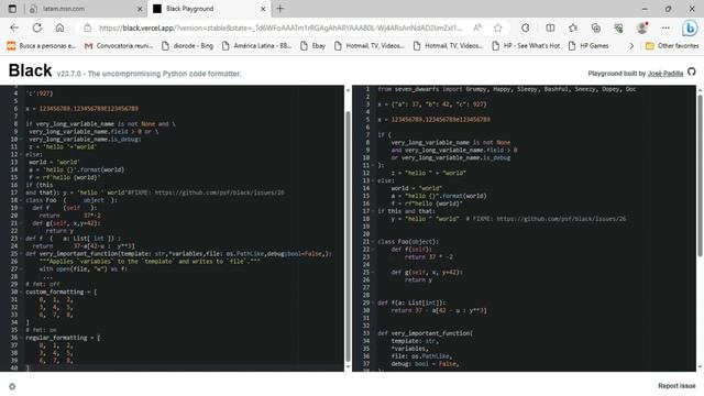 Mejorar codigo de python mediante black смотреть онлайн