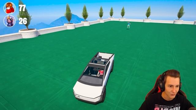 ЧИТЕРСКИЙ СУПЕРКАР ПЕРЕЛЕТЕЛ ОГРОМНУЮ ЯМУ в ГТА 5 ОНЛАЙН (GTA 5 ONLINE) смотреть онлайн