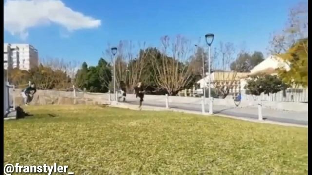 ALL 7 DOUBLE FRONTFLIP LANDED ON GRASS ? смотреть онлайн