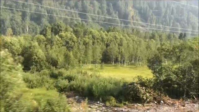 МЕЖДУРЕЧЕНСК -- ЛУЖБА... поезд мчится!