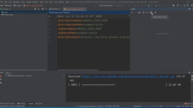How to disable/enable gradle 'offline mode' in android studio 4.0 смотреть онлайн