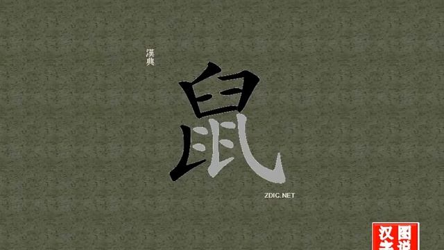 鼠 rat：chinese characters、oracle bone inscriptions、怎么读、怎么写、怎么拼音、how to translate、甲骨文字源、英法韩日文翻译、图片 смотреть онлайн