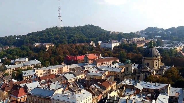 Красота с высоты львовской ратуши! смотреть онлайн