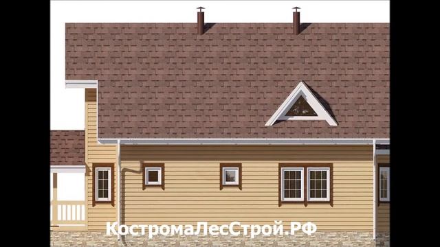 Крепыш - проект дома из бруса S=147 кв.м. смотреть онлайн