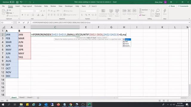 How compare two columns in excel смотреть онлайн