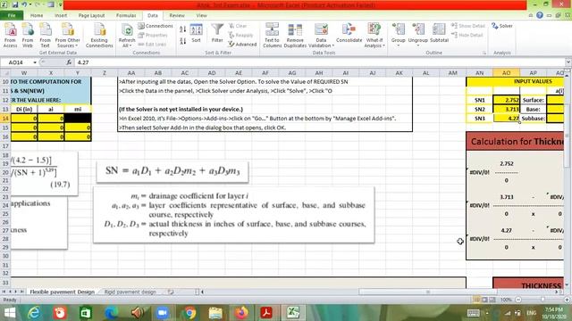 Flexible & Rigid pavement Design (Excel Program) смотреть онлайн