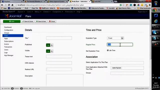 Plan Creation in PayPlans and a Payment Gateway setup смотреть онлайн