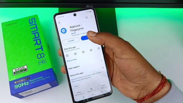 infinix smart 8 HD fingerprint app lock/infinix smart 8 HD me app me fingerprint lock kaise lagaen смотреть онлайн