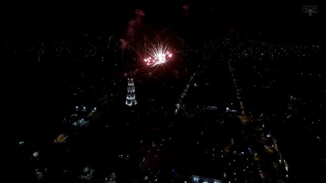 Шуя 480 лет. День города 2019. Салют Xiaomi mi drone 4K смотреть онлайн
