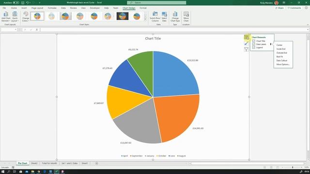 Adding category name to a pie chart in Excel смотреть онлайн