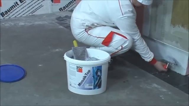 Baumit MosaikTop Нанесение мозаичной штукатурки 