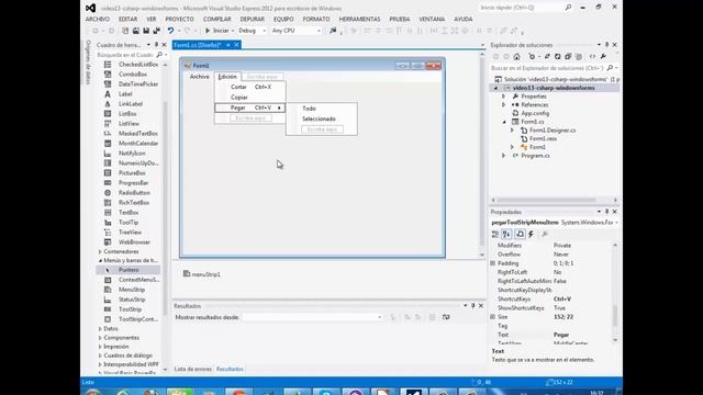 video 13 - Curso C# Windows Forms 2012-Menús Parte 1 смотреть онлайн