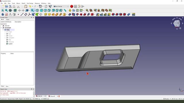 FreeCAD Tutorial for beginners,basic model exercise-23 смотреть онлайн