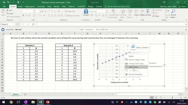 A Level Physics: Plotting a custom excel graph смотреть онлайн