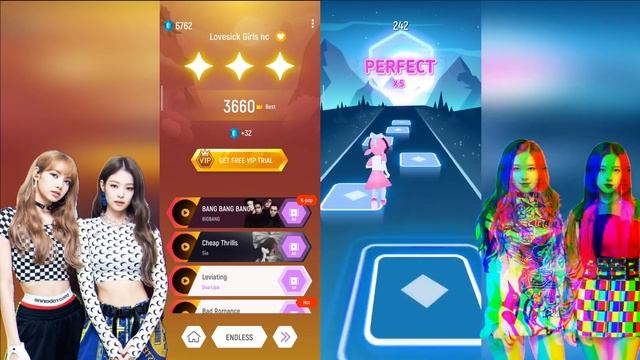 Lovesick Girls vs Ice Cream | BLACKPINK VS BLACKPINK - Tiles Hop смотреть онлайн