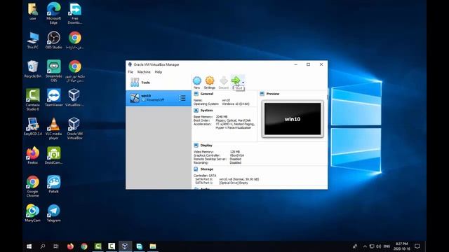 شرح تشغيل برنامج Oracle VM VirtualBox وتثبيت وندوز 10 смотреть онлайн