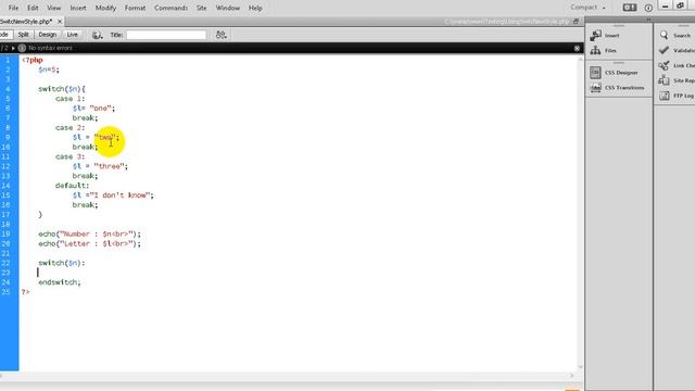 PHP Tutorial 20 How to Using switch Statment New Style смотреть онлайн