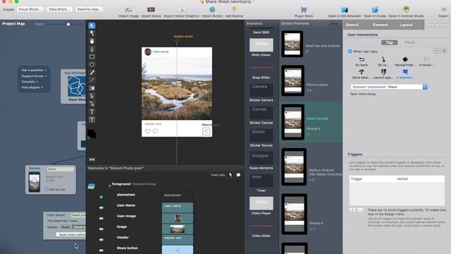 Add Share Sheet feature to your app prototype смотреть онлайн