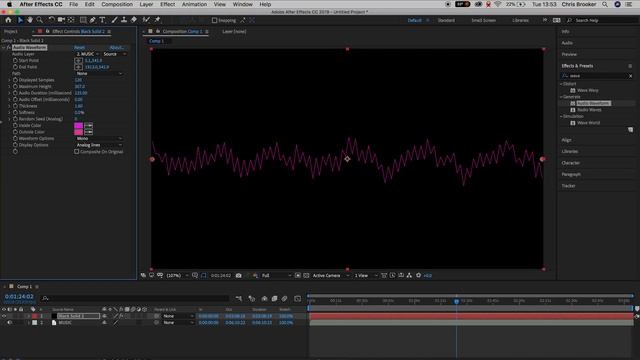 After Effects Audio Waveform Tutorial смотреть онлайн