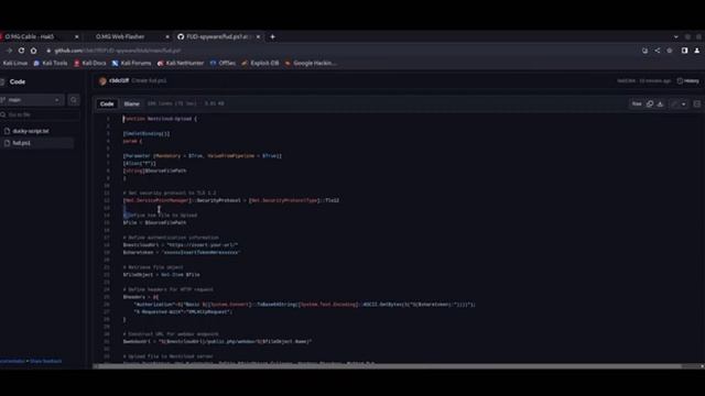FUD spyware implant using the OMG cable by Hak5 смотреть онлайн