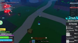 🦊ОБЗОР + БАУНТИ ХАНТ С КИТСУНЕ 🦊 ГАЙД КАК ИГРАТЬ С КИТСУНЕ В BLOX FRUITS