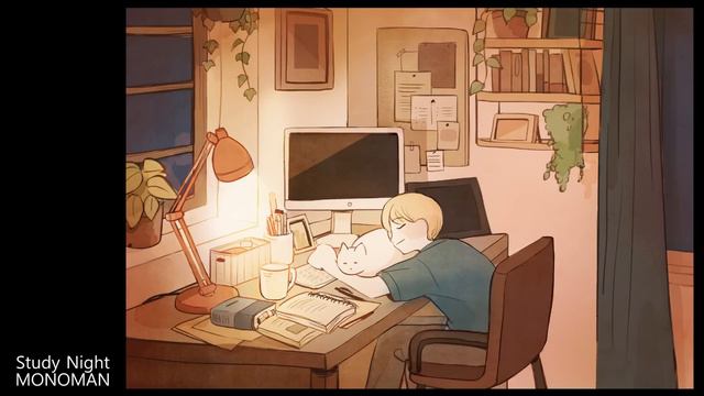 ♪ Study Night 2 [ Soothing Relaxation Study Sleep BGM ]