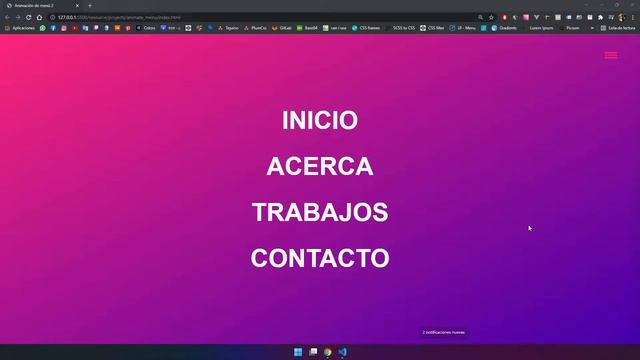 Menú Full Screen animado para tu sitio Web - HTML / CSS ( SASS ) :D смотреть онлайн