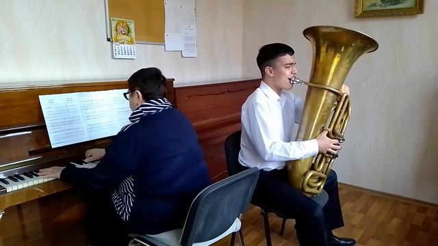 Жюль Массне - «Элегия». Денис Григоренко(туба) смотреть онлайн