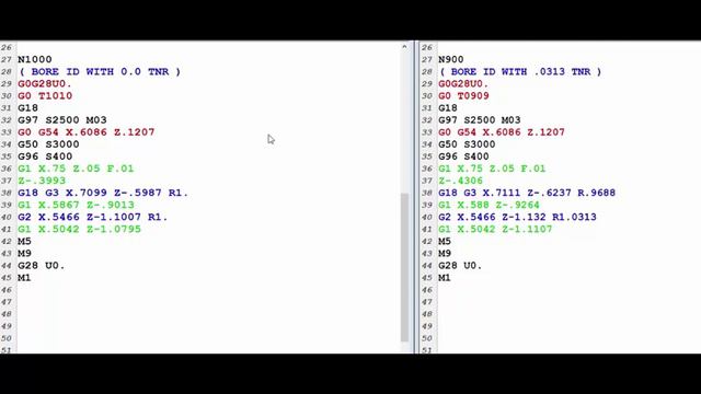 CNC LATHE PROGRAMMING LESSON 6 - TOOL NOSE RADIUS COMPENSATION смотреть онлайн