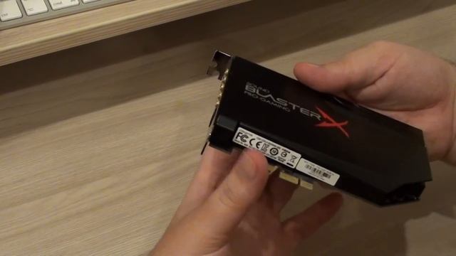 Распаковка Звуковой карты PCI-E CREATIVE BlasterX AE-5 Plus, 5 1 смотреть онлайн