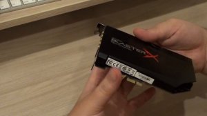 Распаковка Звуковой карты PCI-E CREATIVE BlasterX AE-5 Plus, 5 1