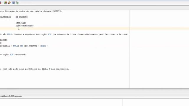 Oracle 1Z0-071 - SELECT com valores nulos (Questão 32) смотреть онлайн
