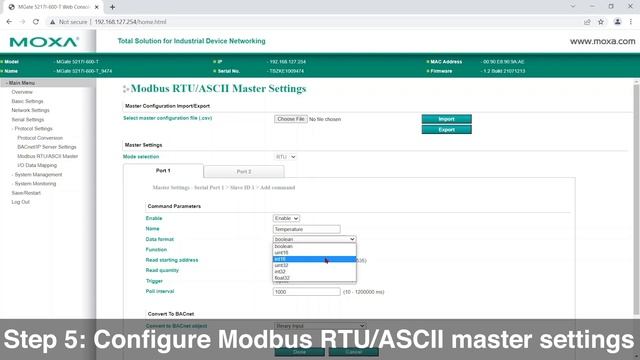 Part 2: Convert Modbus RTU to BACnet/IP in 5 Step with the MGate 5217I смотреть онлайн