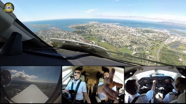 SCENIC Views during Reykjavik Downtown Airport Landing: Hahn Air Citation Sovereign [AirClips] смотреть онлайн
