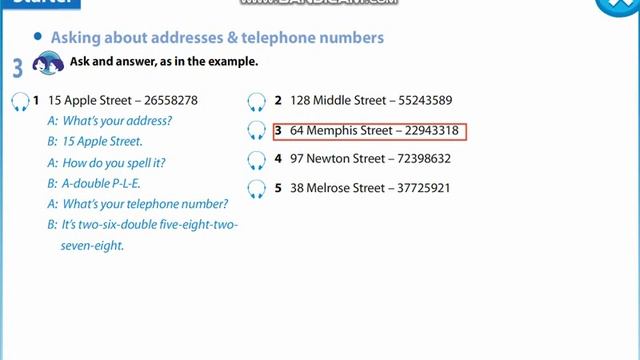 Excel 5 starter asking about address and telephone numbers смотреть онлайн