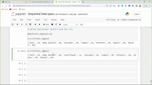 Sequential Data Type: | Lists | Tuples | @codewithjon смотреть онлайн