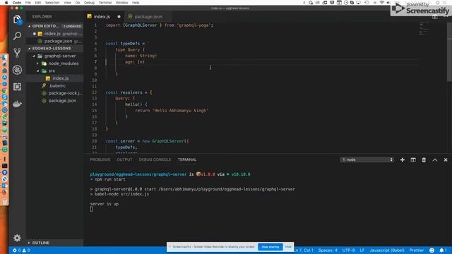 Setup GraphQL server using GraphQL Yoga смотреть онлайн