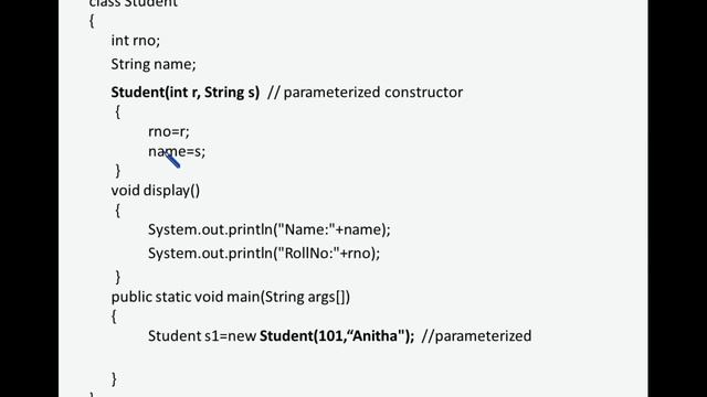 Parameterized Constructor - Java Programming смотреть онлайн