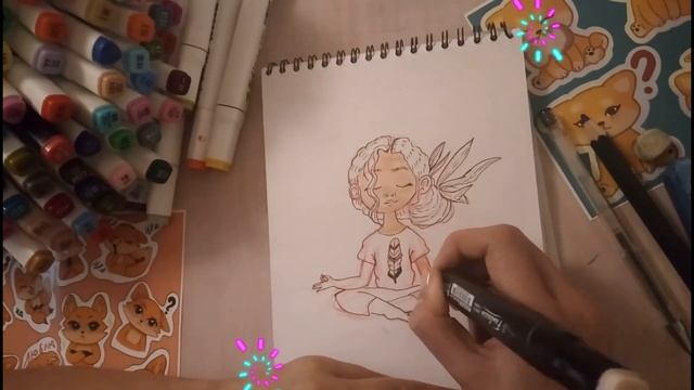 Рисунок маркерами