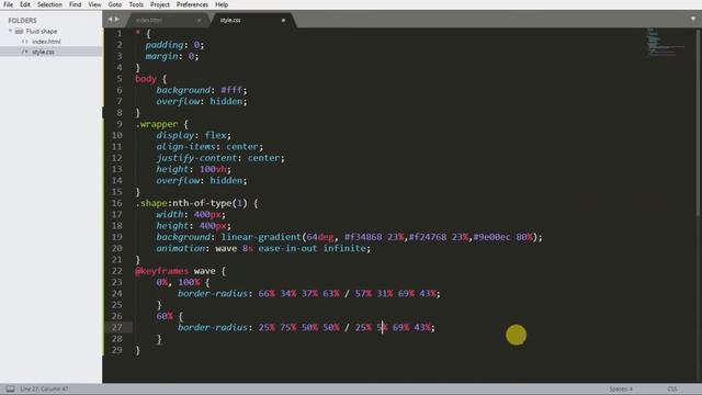 CSS Blob Radius Animation Effects | Html CSS смотреть онлайн