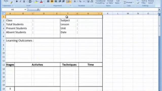information of How to make daily school plan sheet using excel sheet for school teacher's part 4 смотреть онлайн