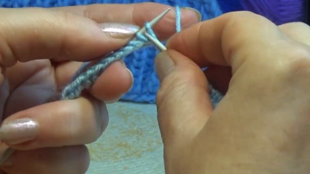 Вязание спицами. Узор английская резинка #13 смотреть онлайн