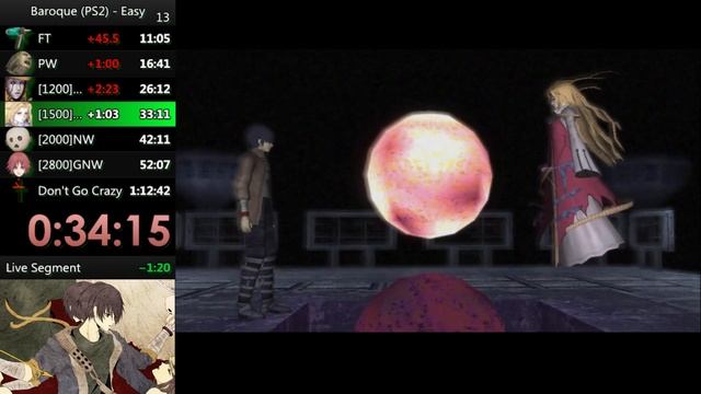 Baroque(PS2) Easy(NG) In 1:08:14 (WR)