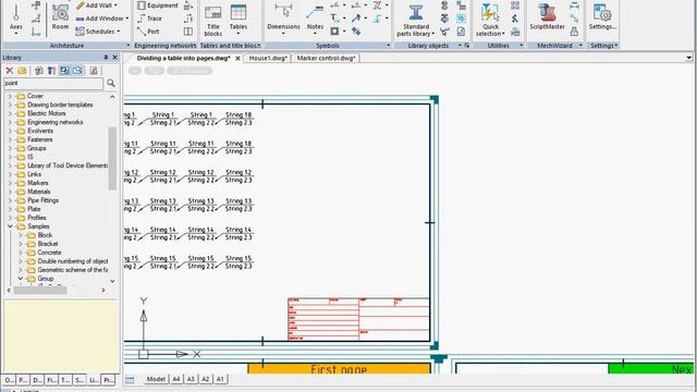 ⚡Automatic⚡ division of the table by sheets in nanocad. смотреть онлайн