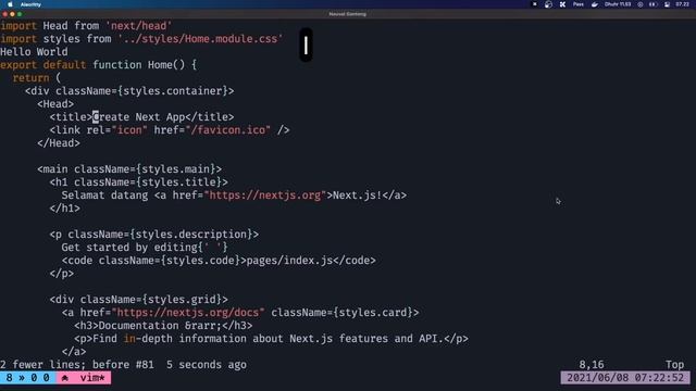 Belajar Vim Untuk Ngoding Yang Lebih Ngebut! смотреть онлайн
