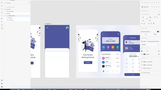 Create a transactions page prototype for iOS Wallet App смотреть онлайн